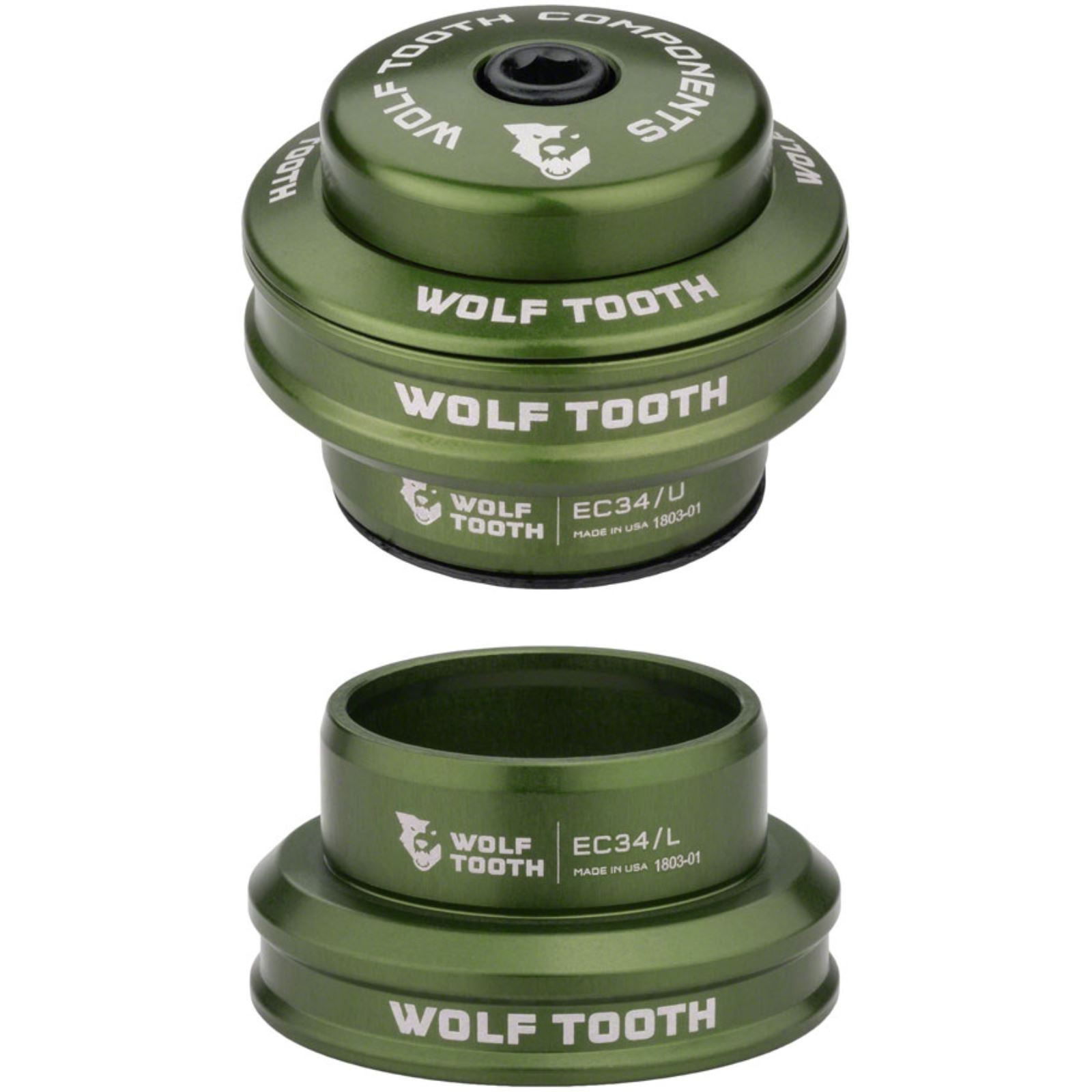 Wolf Tooth Premium Headset - EC34/EC34 - Olive EC34U-EC34L-OLV