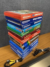 Mattel Intellivision 1979 Console Model 2609 13 Games Included (Tested Working)