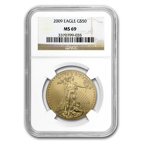 2009 1 oz American Gold Eagle MS-69 NGC