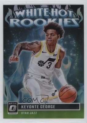 2023-24 Donruss Optic White Hot Rookies Lime Green Prizm Keyonte George RC 00f5
