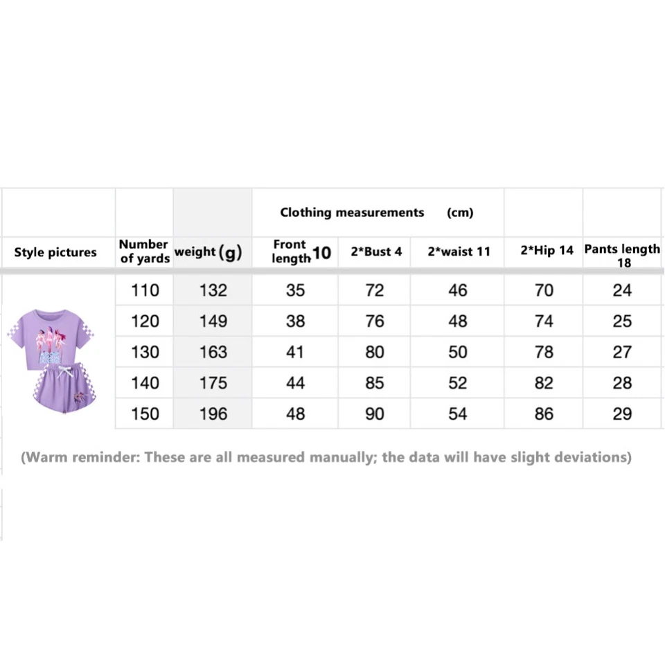 Girls KPop Demon Hunters Tracksuit Cosplay Costume Crop Top Tee+Shorts Sets Gift - image 2 of 4