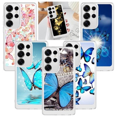 Thin TPU Butterfly Cover For Samsung Galaxy A17 A16 A35 S25 Ultra S26 Phone Case