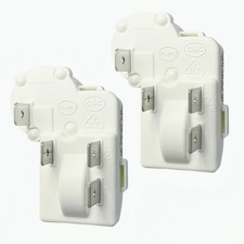 2 Pack Fridge Compressor PTC Starter Relay 4 Pin Overload