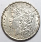 1897 $1 Morgan Silver Dollar - RAW - Great Luster / Lightly Toned