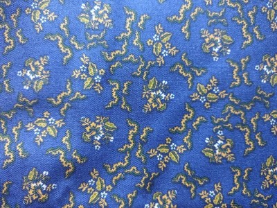 2 Yards Connecting Threads Folk Blossom Flora On Patriot Blue 2016