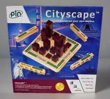 Cityscape - Wooden Quick Playing Family Game 2-4 Players Complete Game Ages 8 Up