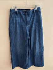 NEW NYDJ Dark Mona Wide Leg Ankle Jeans size 8