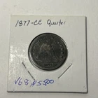 1877-CC Carson City Mint Silver Seated Liberty Quarter