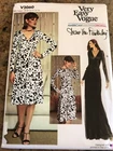 ? VOGUE #V2060-LADIES FAMOUS "DIANE VON FURSTENBERG" WRAP DRESS PATTERN 8-16 FF