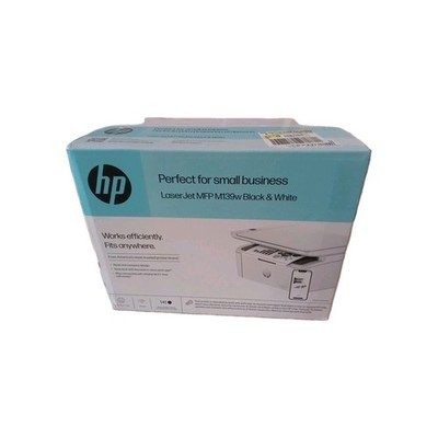 HP LASERJET MFP M139W WIRELESS BUSINESS ALL IN ONE B & W PRINTER SCAN COPY NEW