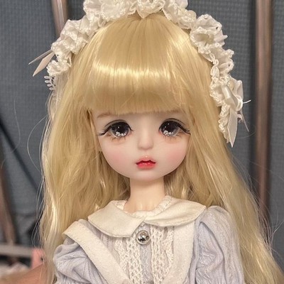 1/6 Scale BJD Doll + Cute Makeup + Long Wig + Eyes + Outfit