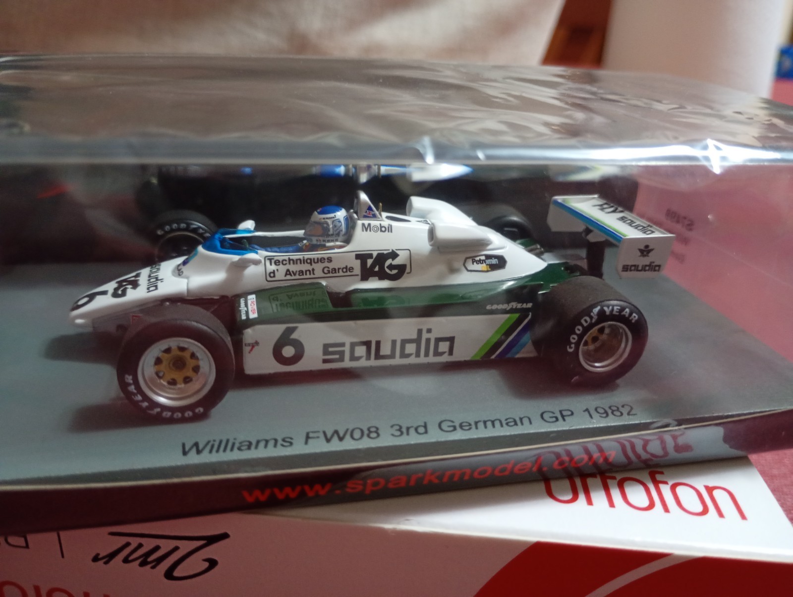 SPARK WILLIAMS FW 08 ROSBERG WC 1982 GERMANIA N IXO MINICHAMPS