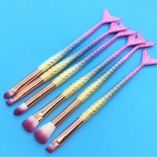NEW 6 Piece Mermaid Fishtail Brush Set