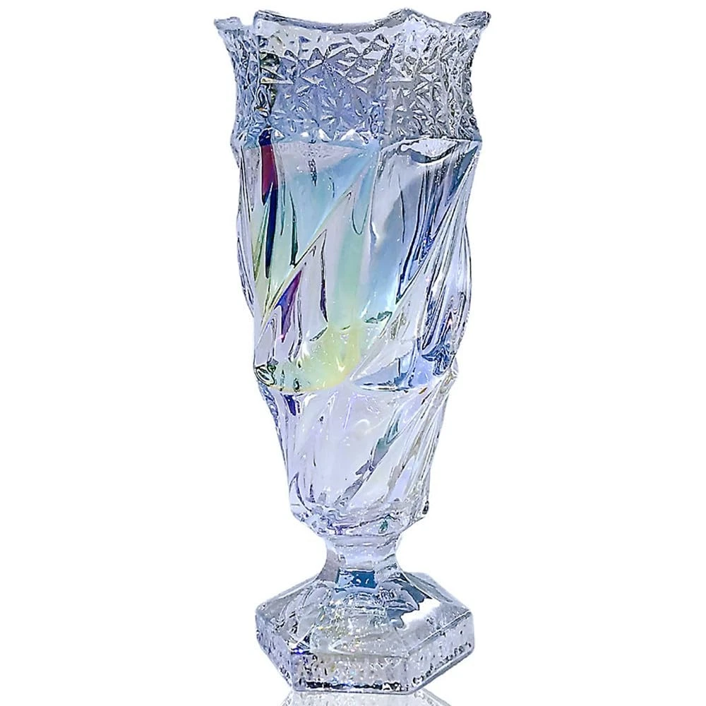 Glass Flower vase 2.4lb 9.5inch,Bohemian Style, for Centerpieces,Wedding,Home...