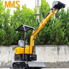 MMS Mini Excavator 1Ton Digger 13.5HP Gasoline Engine with Free Thumb