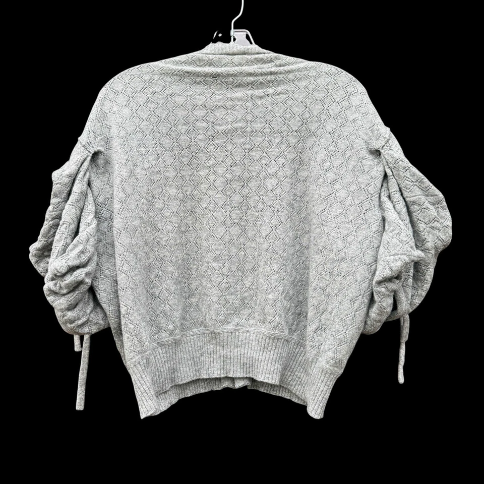 Cárdigan de Lana Tao COMME des GARCONS Gris Suéter Hinchado Manga Corta LEER Foto 4 de 4