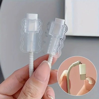 Mini 2 in 1 Data Cable Protector Cover, 120 Pack Cable Winder Protection LOT...