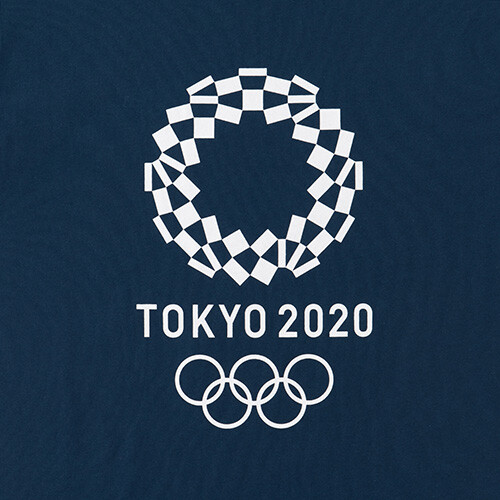 Tokyo2020 Olympic Games Emblem T-Shirt Tee Cropping Back Print Navy Neu Official - Bild 3 von 4