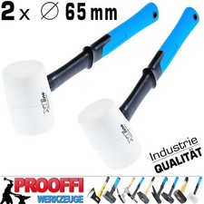 2 x Profi Gummihammer Schon Ausbeul Pflaster Hammer Weich Gummi ERGO Ø 65 mm XL
