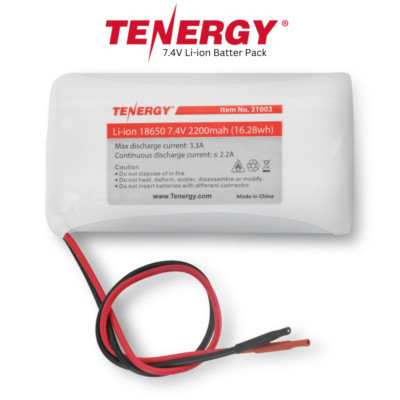 Tenergy Li-Ion 7.4V 2200mAh Rechargeable Battery Pack PCB 2S1P 16.25Wh 3A output