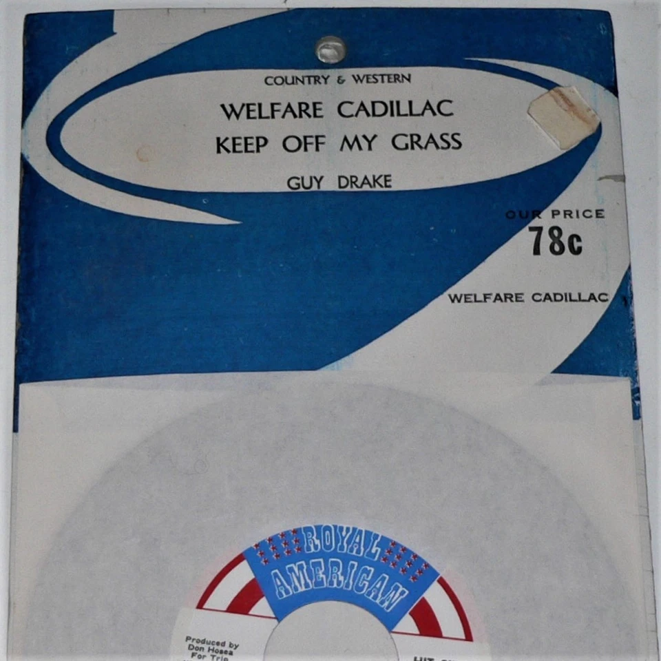 GUY DRAKE - NEW! WELFARE CADILAC / CADILLAC / KEEP OFF MY GRASS - Royal American - Image 2 of 4
