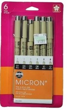 SAKURA Pigma Micron Fineliner Pens Archival Black Ink Pens, for Writing, Drawing