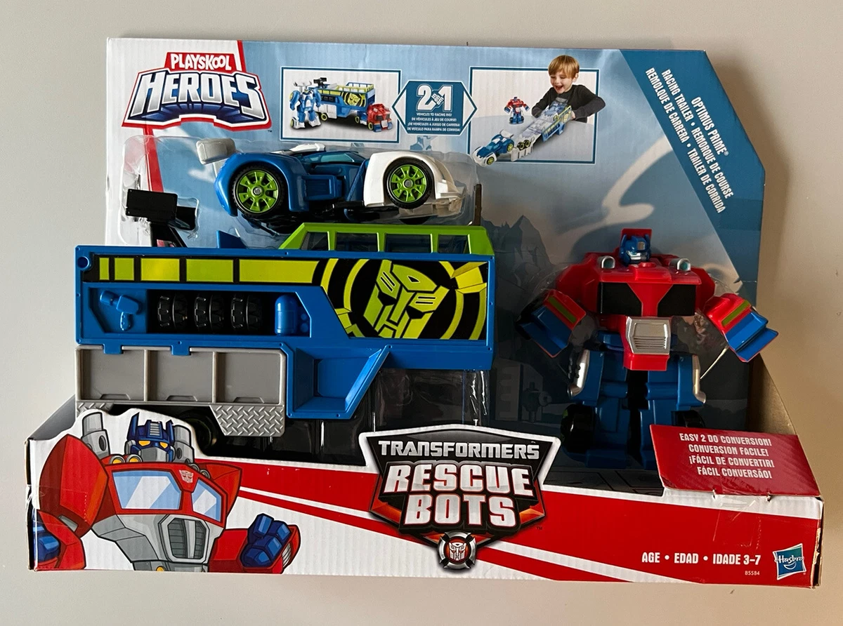 Rare Playskool Transformers Rescue Bots Optimus Prime Racing