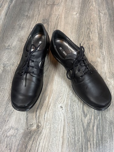ROMIKA BLACK LEATHER & PATENT LACE UP OXFORDS SIZE EU 37 USA 6.5 /7M RETAIL 160. - Picture 4 of 13