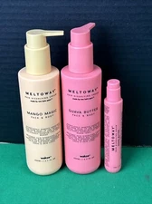 Meltoway Ultimate Hair Removal Cream Kit for Face & Body 3 Pack Mango & Guava