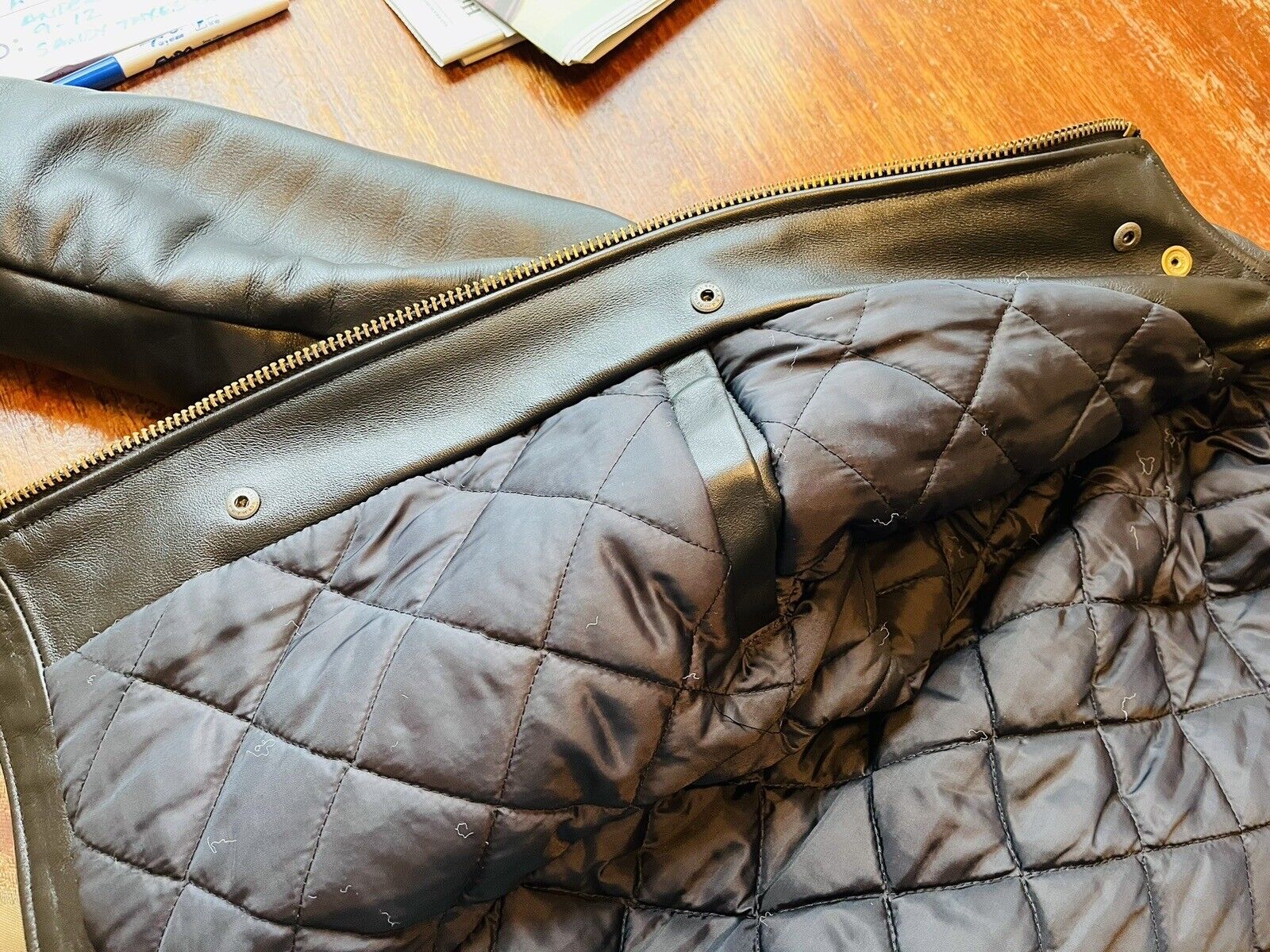Vanson Oxford / 9D Leather jacket size 40. Black - image 3