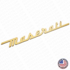 For Maserati Gold Chrome Trunk Letter Nameplate Logo Emblem Badges Sport Oem