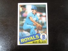 1985 Topps # 412 Bud Black Autograph Signed Card (B) Kansas City Royals