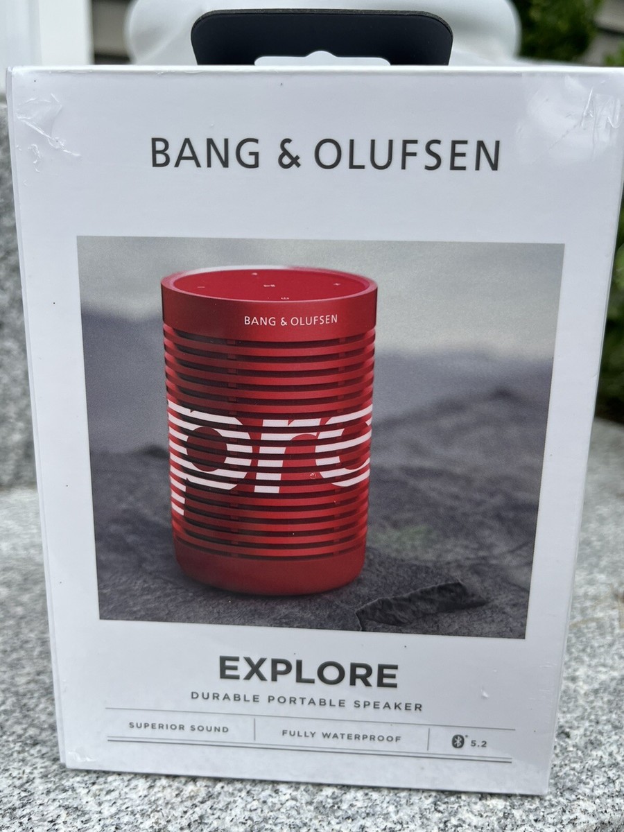 Supreme Bang & Olufsen Explore Durable Portable Speaker. Red. New 