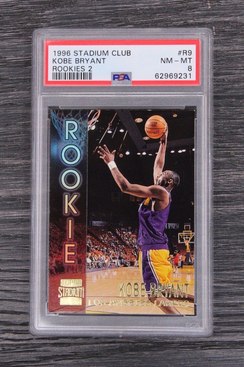 1996-97 Stadium Club Rookies 2 Kobe Bryant R9 PSA 8 Refractor