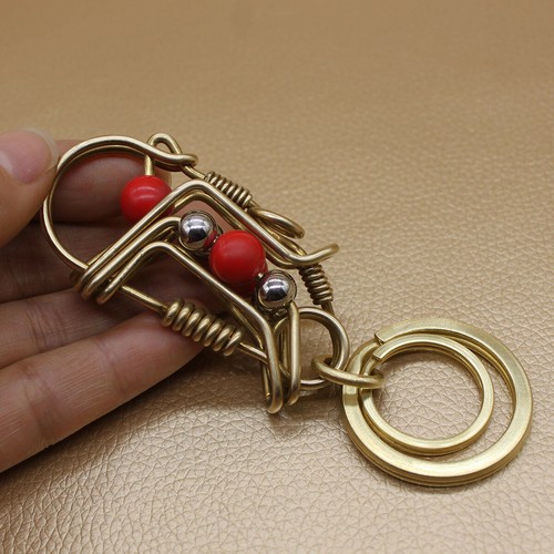 Solid Brass Snake Keychains Pants Clip Hook Bag Wallet Snake Hooks