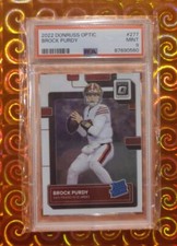 2022 PANINI DONRUSS OPTIC BROCK PURDY RATED ROOKIE CARD #277 PSA 9 MINT 49ERS