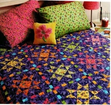 Sassy Stars Quilt Pattern Pieced JW