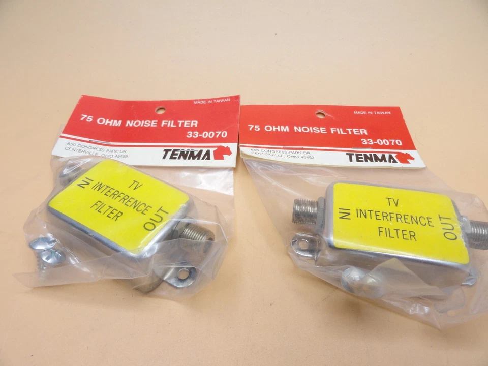 TV INTERFERENCE FILTER 75 OHM NOISE FILTER 33-0070 (Qty 2) - Image 2 of 4