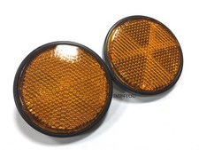 Pair Steering Stem Reflectors Honda XL100S XL250R XL350R XL600R XL75 XL80S 59mm