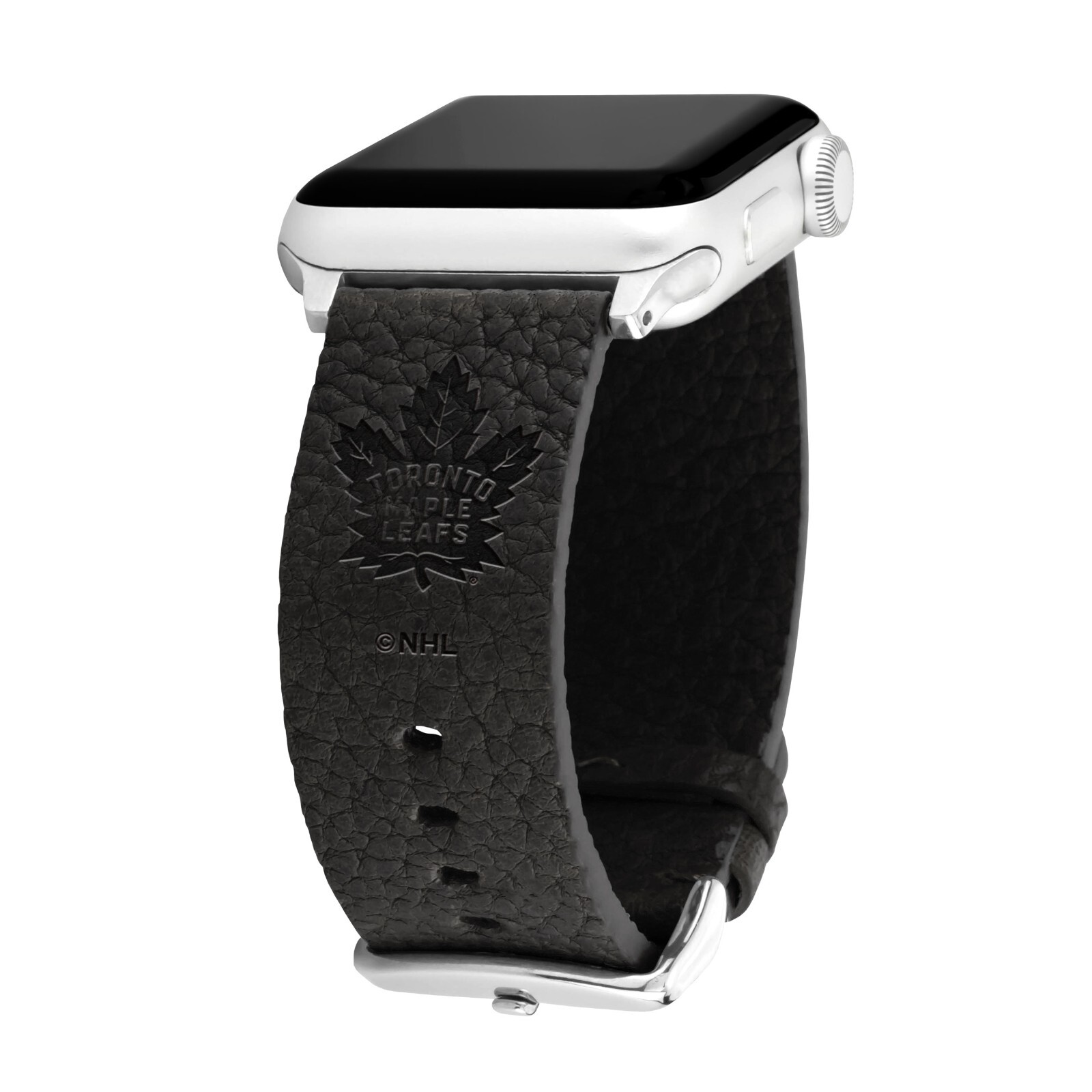 Correa de reloj de cuero Toronto Maple Leafs para Apple Watch