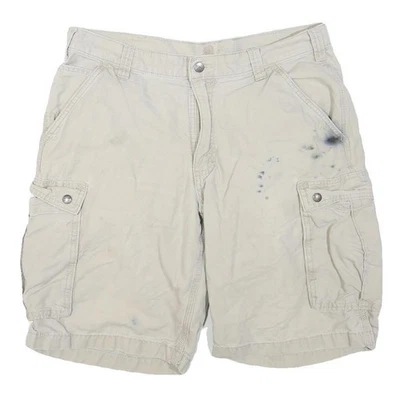 CARHARTT Homme Coton Mélange Beige Cargo Short L W36 Vêtement de Travail Durable - Photo 1/4