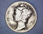 1919 Mercury Head Silver Dime   **122-6A