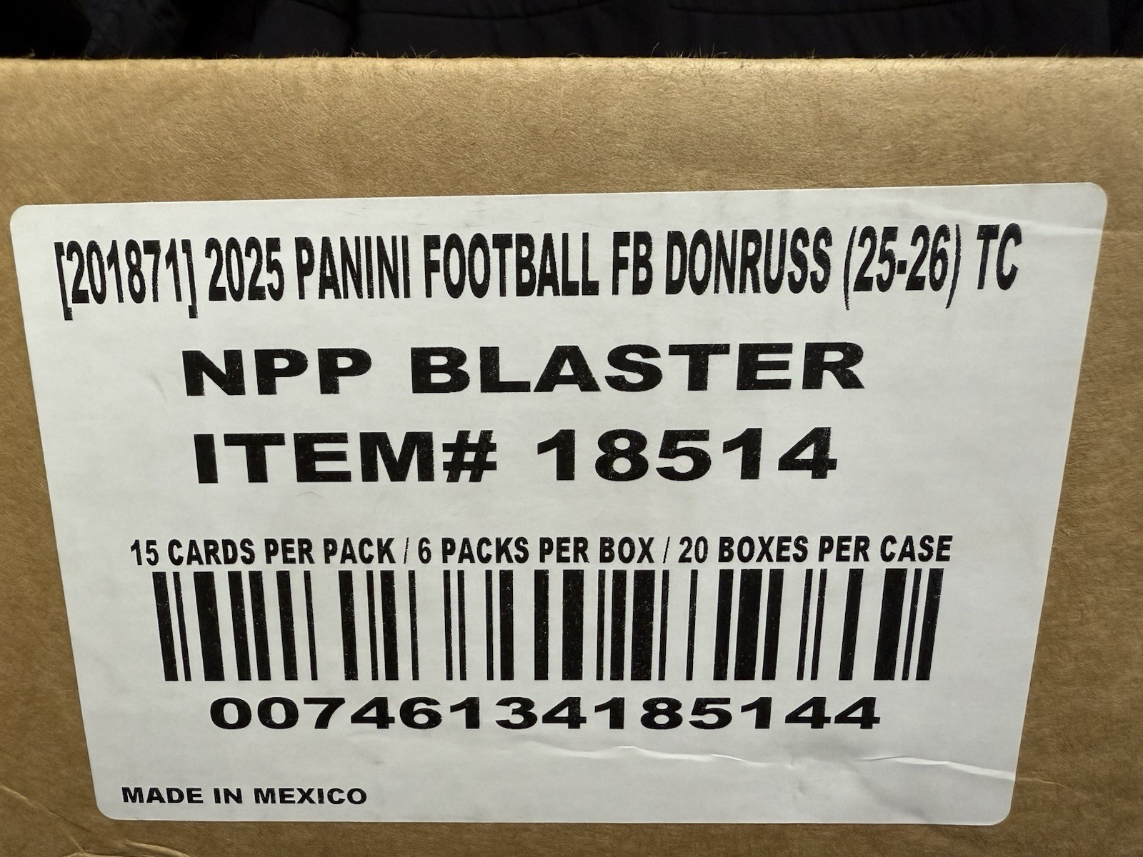 2025 Panini Donruss Football Blaster Box Case Of 20 Blaster Boxes | eBay