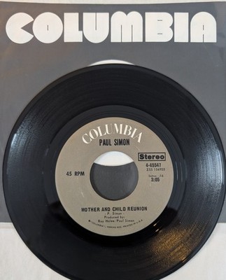 PAUL SIMON, MOTHER and CHILD REUNION, 7'' 45, EX Condition