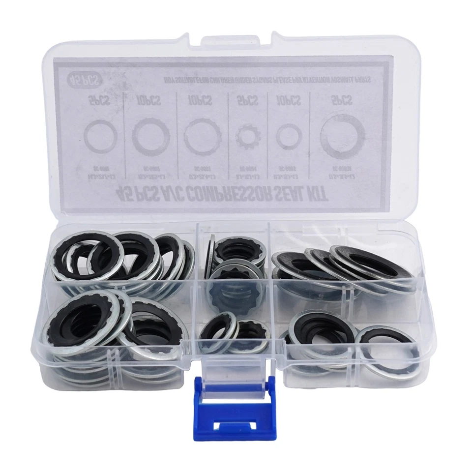Long lasting Performance Automotive AC Compressor Gasket Seals 45Pcs Set - Image 4 of 4