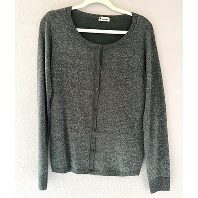 TEZENIS Womens Cardigan Sweater Sparkle Glam Witchy Whimsigoth Size Large