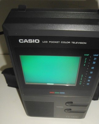 Casio TV-1400 LCD POCKET COLOR TELEVISION TV FERNSEHER+Voll+Funktions+Top+Gerät