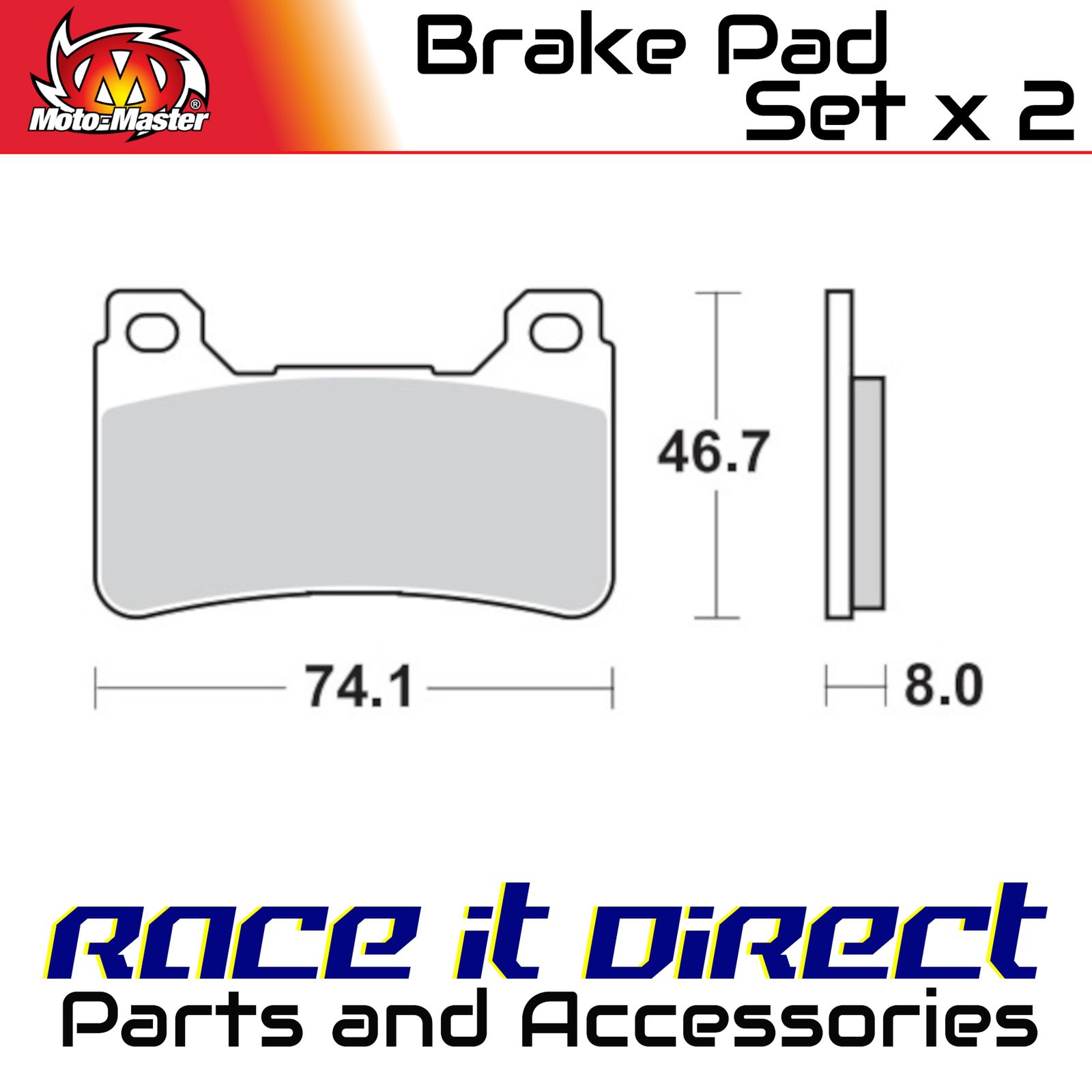Brake Pads for HONDA CBR 1000 RR FIREBLADE 2016 Front Sinter MotoMaster