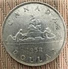 1952 CANADA $1 SILVER Circulated