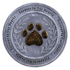 24432 - 6 " Forever In Our Hearts Stone Decorative Plaque 11-10 